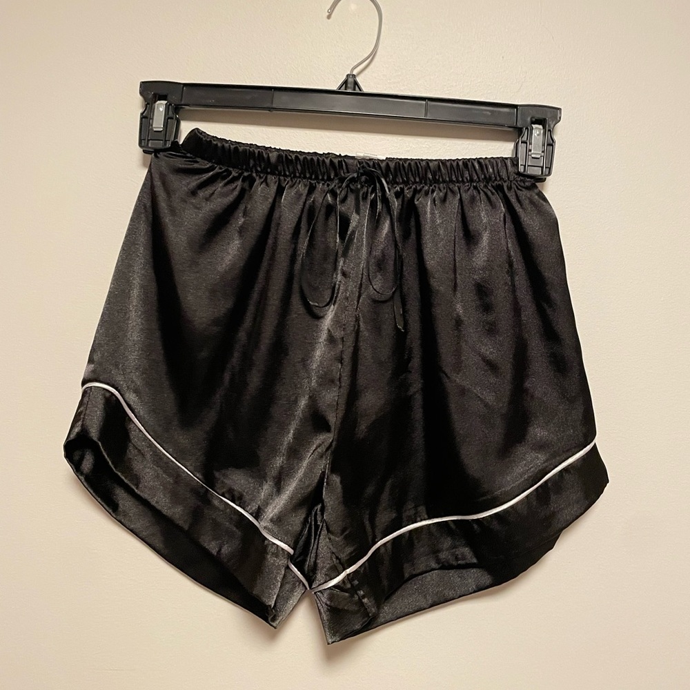 Marshalls Black Satin Women's Pajama Shorts
